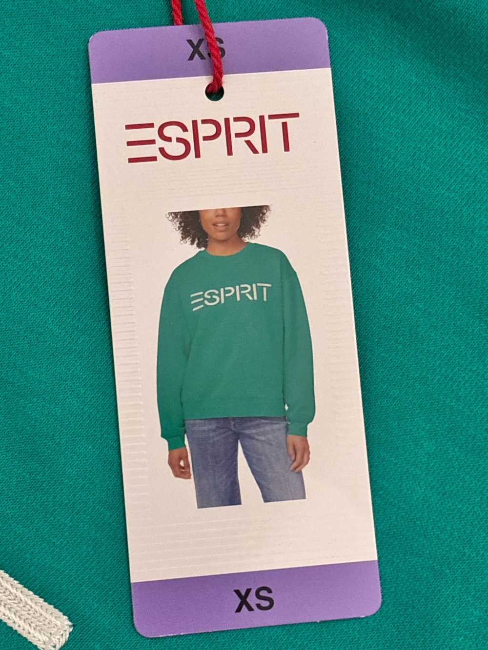 Esprit Teal Green Crewneck Sweater, NWT, size XS